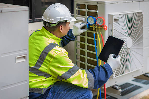 Professional Hvac technician working in Trinity, AL